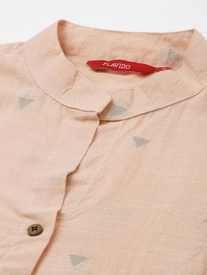 dobby work a-line kurta - 17414363 - Standard Image - 5