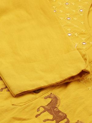 embroidered straight kurta - 17414374 - Standard Image - 6