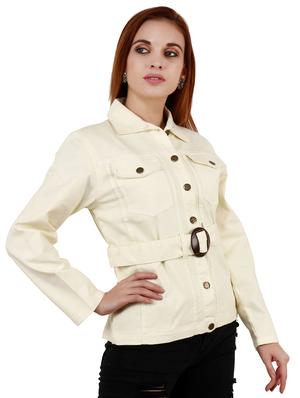 belted denim jacket - 17414476 - Standard Image - 2