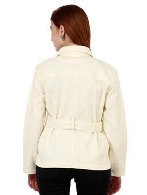 belted denim jacket - 17414476 - Standard Image - 3