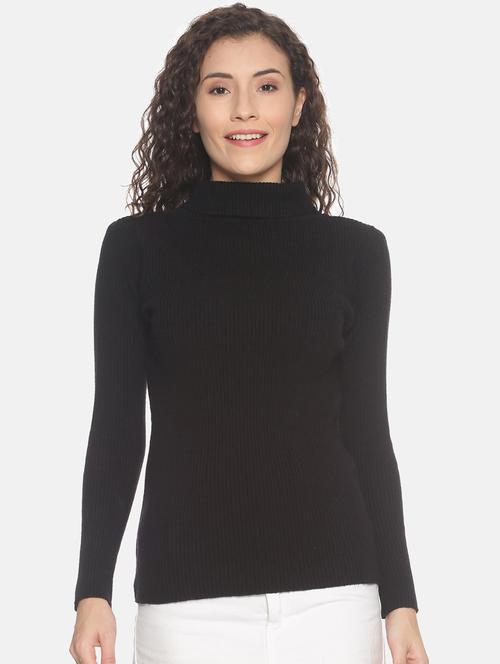 turtle neck solid pullover - 17414736 - Very Small Image - 1