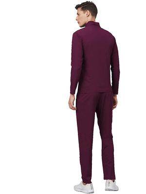 purple solid track suit - 17414776 - Standard Image - 3