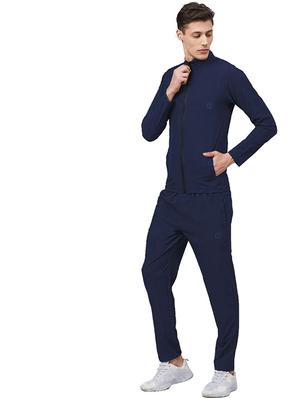 navy blue solid track suit - 17414778 - Standard Image - 2