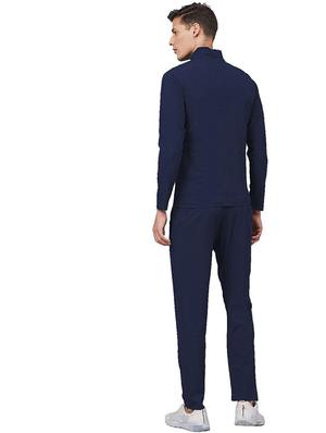 navy blue solid track suit - 17414778 - Standard Image - 3