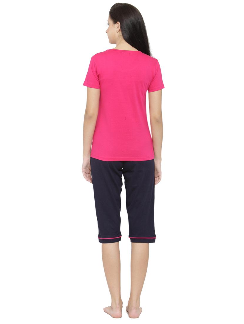 printed nightwear capri set - 17414812 - Zoom Image - 3