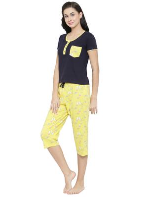 printed nightwear capri set - 17414814 - Standard Image - 2