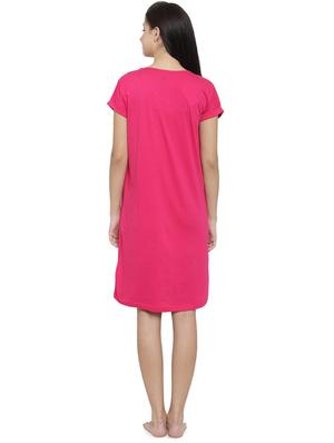 v-neck printed sleepshirt - 17414830 - Standard Image - 3