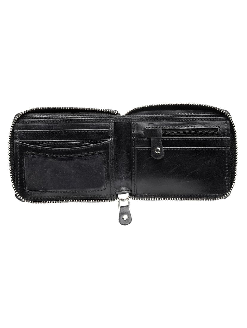 black leather wallet - 17415300 - Zoom Image - 3