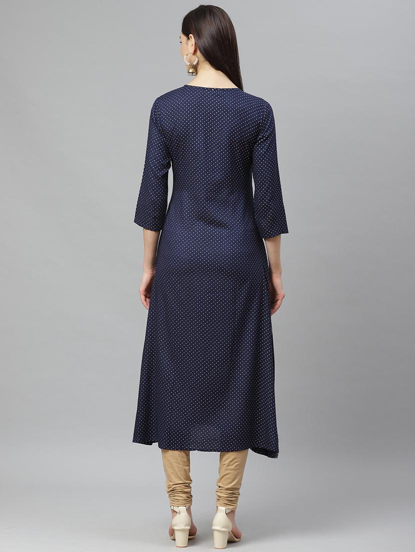 printed straight kurta - 17415331 - Zoom Image - 3