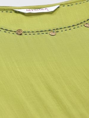 solid flared kurta - 17415336 - Standard Image - 4