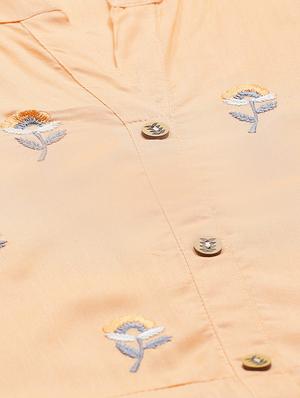 embroidered tiered flare kurta - 17415344 - Standard Image - 4
