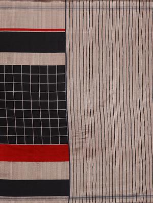 striped printed saree with blouse - 17415369 - Standard Image - 3