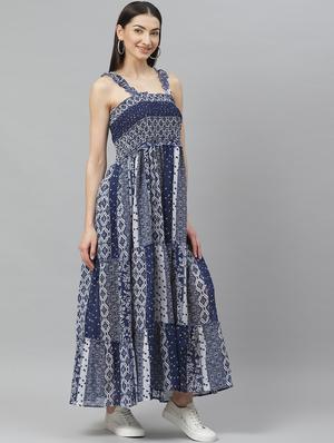 cami neck printed gown - 17415437 - Standard Image - 2