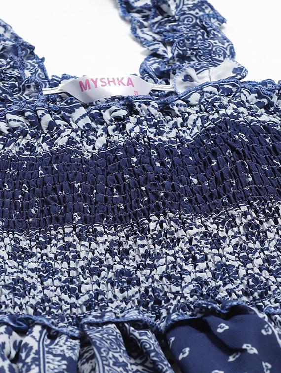 cami neck printed gown - 17415437 - Zoom Image - 4