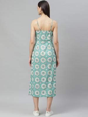 cami neck floral a-line dress - 17415441 - Standard Image - 3