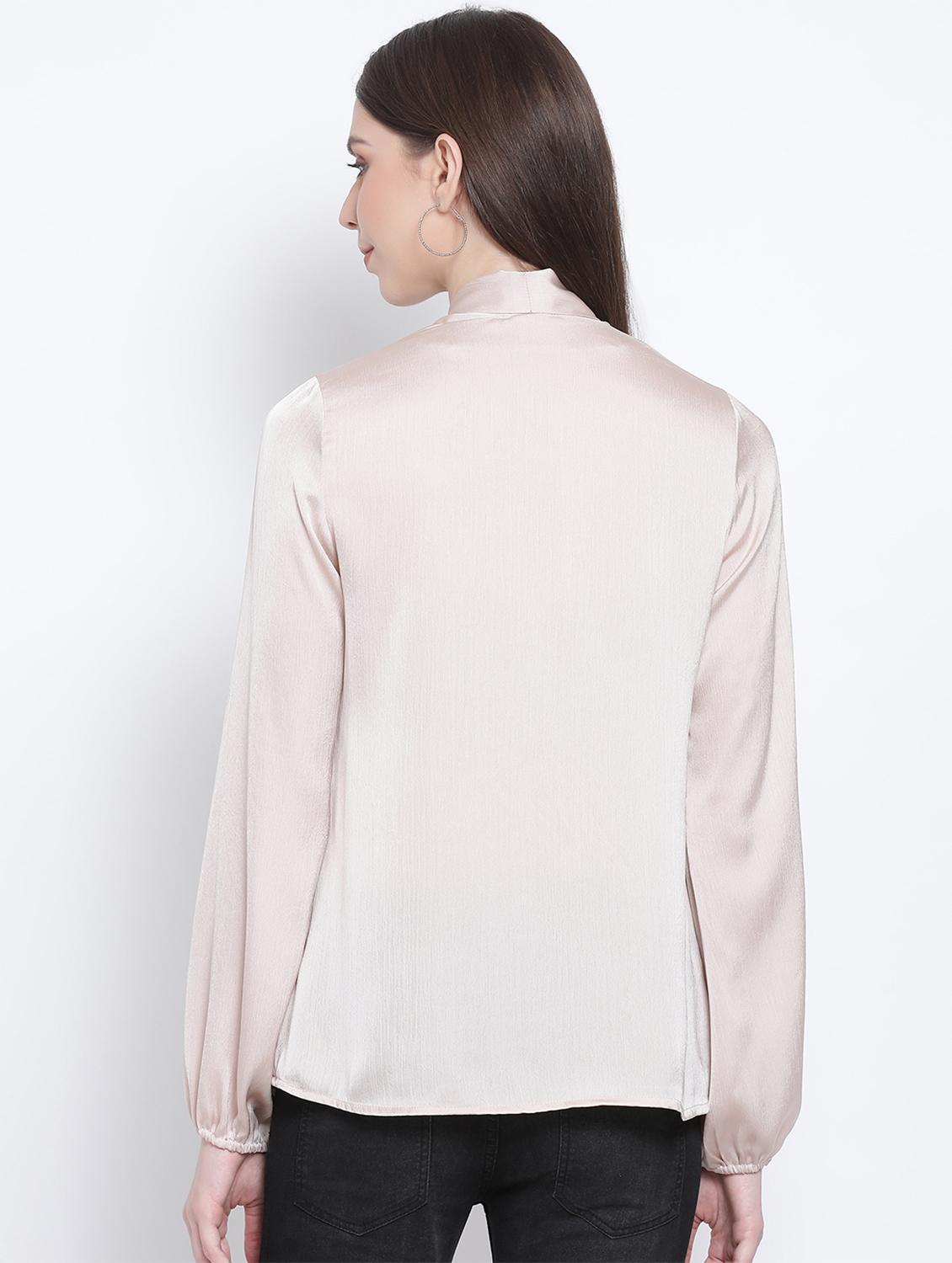 tie up neck solid top - 17415513 - Zoom Image - 3