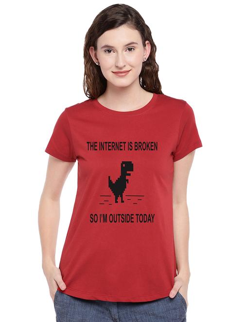 round neck graphic tee - 17415593 - Standard Image - 1