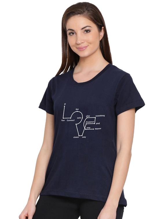 round neck typographic tee - 17415605 - Zoom Image - 2