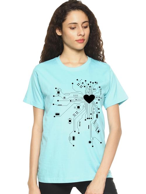 round neck printed tee - 17415608 - Standard Image - 1