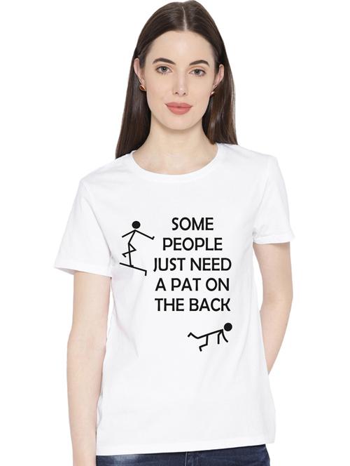 round neck typographic tee - 17415621 - Standard Image - 1