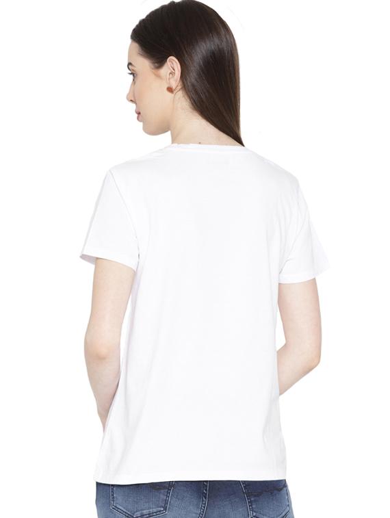 round neck typographic tee - 17415621 - Zoom Image - 3