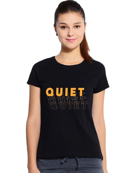 round neck typographic tee - 17415630 - Standard Image - 1