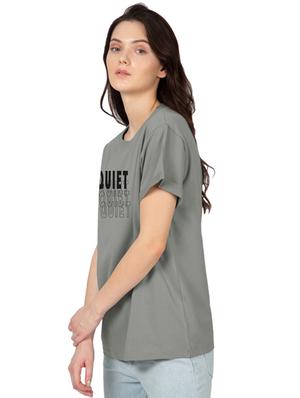 round neck typographic tee - 17415634 - Standard Image - 2