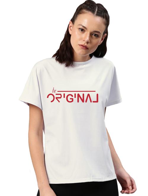 round neck typographic tee - 17415635 - Standard Image - 1