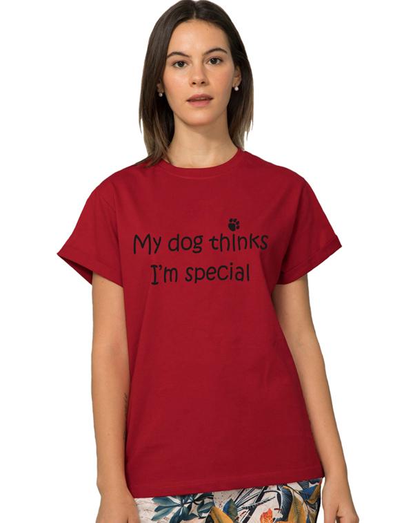 round neck typographic tee - 17415640 - Zoom Image - 1