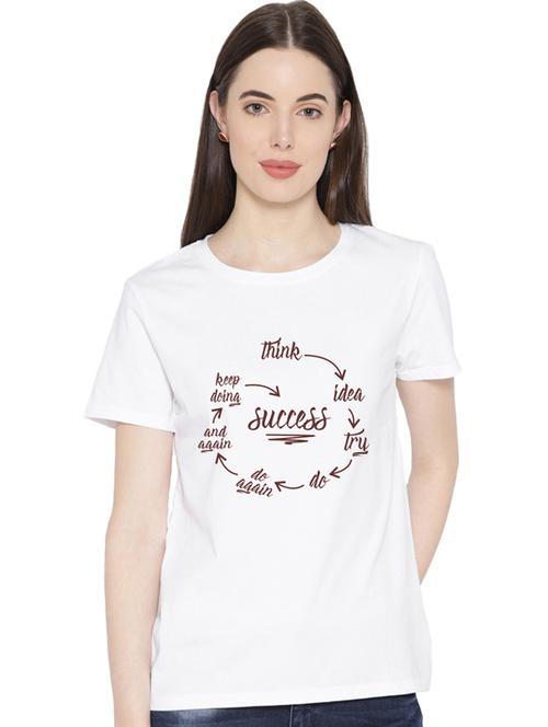 round neck typographic tee - 17415646 - Standard Image - 1