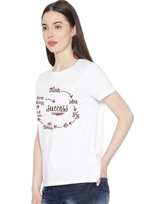 round neck typographic tee - 17415646 - Standard Image - 2