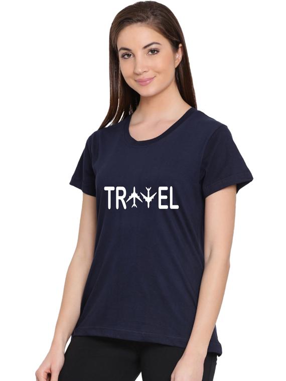 round neck typographic tee - 17415656 - Zoom Image - 2