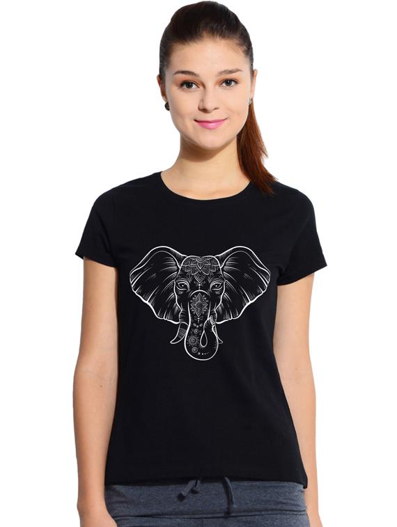 round neck printed tee - 17415663 - Zoom Image - 1