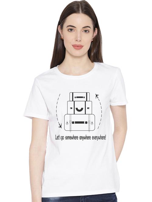 round neck printed tee - 17415671 - Standard Image - 1