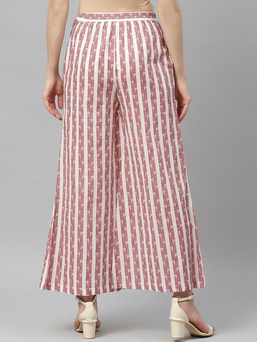 mid rise striped flat front trouser - 17415691 - Zoom Image - 3
