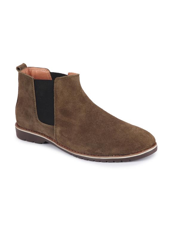 green suede low ankle boots - 17415695 - Zoom Image - 1