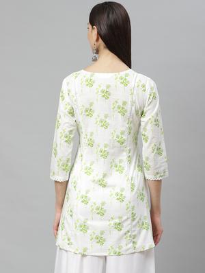 floral a-line kurti - 17415700 - Standard Image - 3