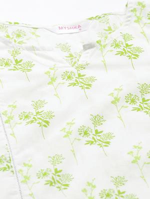 floral a-line kurti - 17415700 - Standard Image - 4