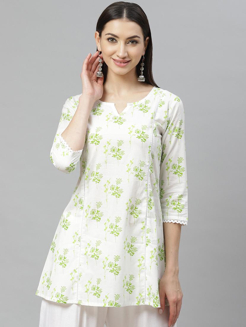 floral a-line kurti - 17415700 - Zoom Image - 1