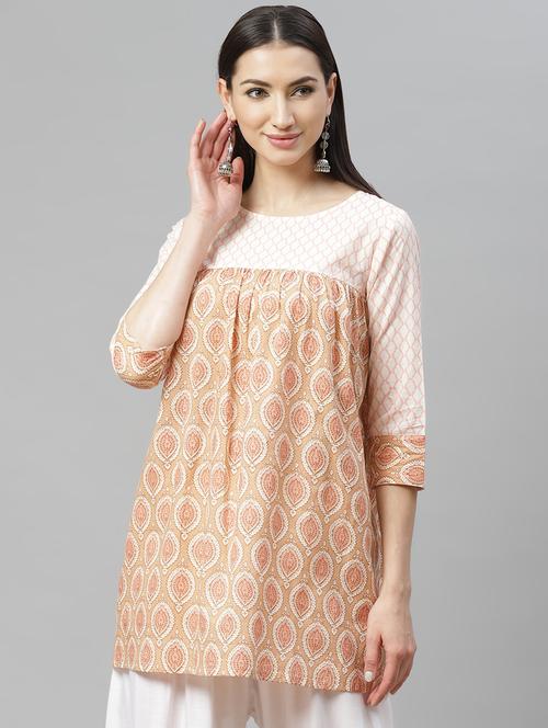 printed a-line kurti - 17415702 - Standard Image - 1