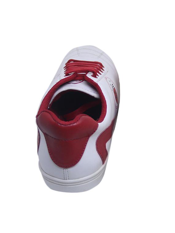 red synthetic lace up sneakers - 17415720 - Zoom Image - 4