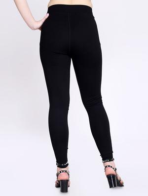high rise solid jegging - 17415768 - Standard Image - 3