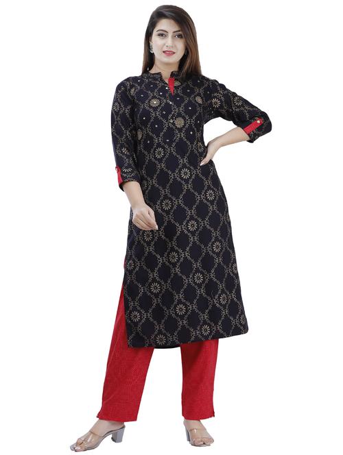 printed kurta pant set - 17415852 - Standard Image - 1