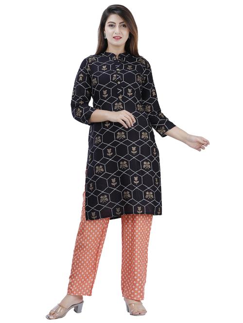 printed kurta pant set - 17415855 - Standard Image - 1