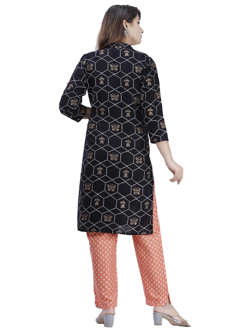 printed kurta pant set - 17415855 - Zoom Image - 2
