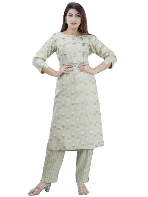 floral kurta pant set - 17415859 - Standard Image - 1