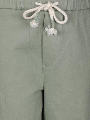 green cotton casual trouser - 17415872 - Standard Image - 3