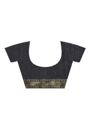 tie & dye woven saree with blouse - 17415907 - Standard Image - 5
