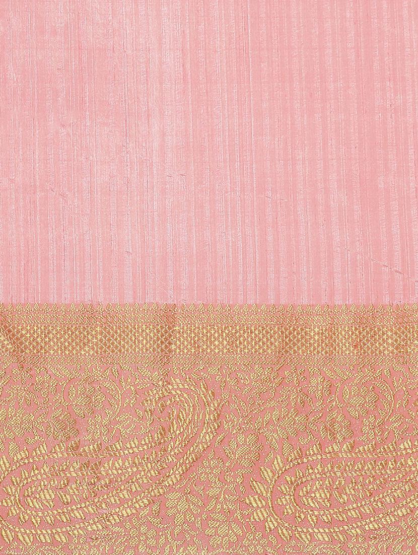 tie & dye woven saree with blouse - 17415915 - Zoom Image - 3