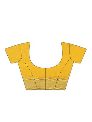 tie & dye woven saree with blouse - 17415923 - Standard Image - 5